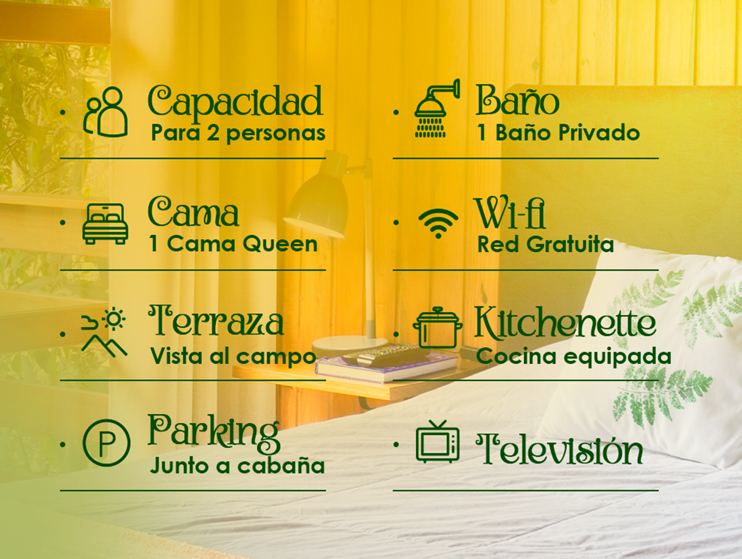 CABAÑA - GUAYABA - desde